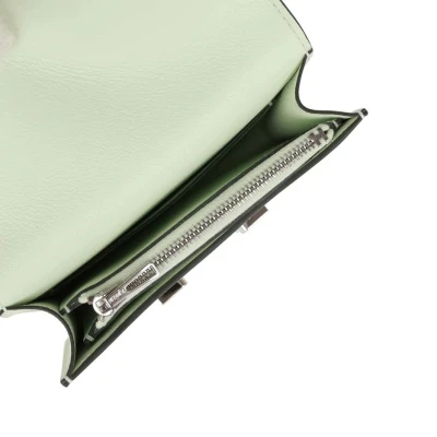Hermes Constance Slim Wallet Vert Fizz Evercolor Palladium Hardware