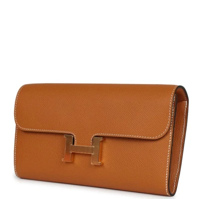Hermes Constance To Go Wallet Toffee Epsom Gold Hardware Hermes Constance To Go Wallet Toffee Epsom Gold Hardware