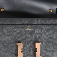 Hermes Constance Wallet To Go Black Epsom Rose Gold Hardware Hermes Constance Wallet To Go Black Epsom Rose Gold Hardware