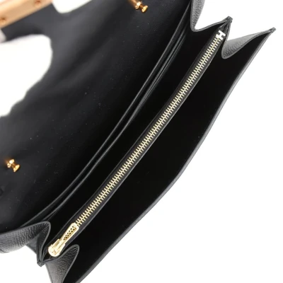 Hermes Constance Wallet To Go Black Epsom Rose Gold Hardware Hermes Constance Wallet To Go Black Epsom Rose Gold Hardware