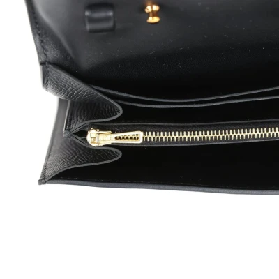 Hermes Constance Wallet To Go Black Epsom Rose Gold Hardware Hermes Constance Wallet To Go Black Epsom Rose Gold Hardware