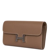 Hermes Constance Wallet To Go Etoupe Epsom Palladium Hardware