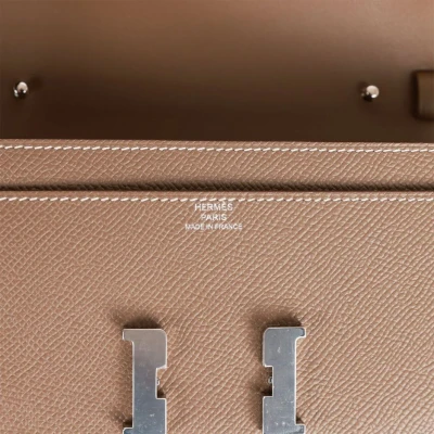 Hermes Constance Wallet To Go Etoupe Epsom Palladium Hardware