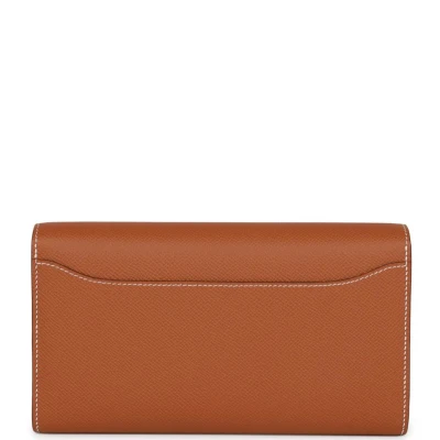 Hermes Constance Wallet To Go Gold Epsom Palladium Hardware
