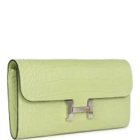 Hermes Constance Wallet To Go Jaune Bourgeon Matte Alligator Palladium Hardware Hermes Constance Wallet To Go Jaune Bourgeon Matte Alligator Palladium Hardware