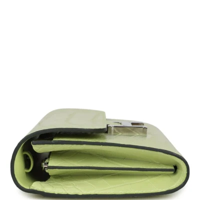 Hermes Constance Wallet To Go Jaune Bourgeon Matte Alligator Palladium Hardware Hermes Constance Wallet To Go Jaune Bourgeon Matte Alligator Palladium Hardware