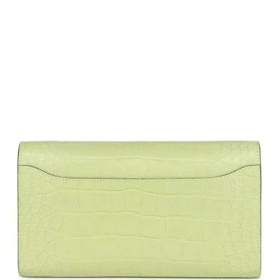 Hermes Constance Wallet To Go Jaune Bourgeon Matte Alligator Palladium Hardware Hermes Constance Wallet To Go Jaune Bourgeon Matte Alligator Palladium Hardware