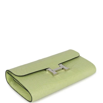 Hermes Constance Wallet To Go Jaune Bourgeon Matte Alligator Palladium Hardware Hermes Constance Wallet To Go Jaune Bourgeon Matte Alligator Palladium Hardware