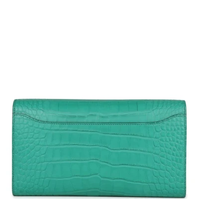 Hermes Constance Wallet To Go Vert Jade Matte Alligator Gold Hardware Hermes Constance Wallet To Go Vert Jade Matte Alligator Gold Hardware