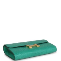 Hermes Constance Wallet To Go Vert Jade Matte Alligator Gold Hardware Hermes Constance Wallet To Go Vert Jade Matte Alligator Gold Hardware