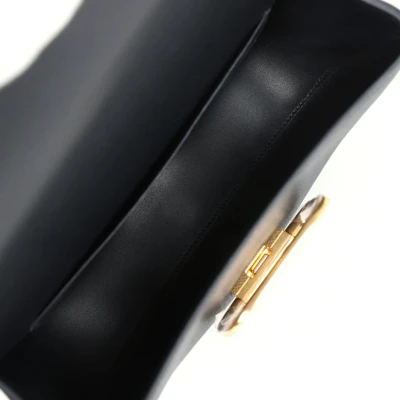 Hermes Della Cavalleria Elan Black Epsom Gold Hardware Hermes Della Cavalleria Elan Black Epsom Gold Hardware