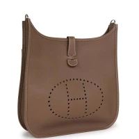 Hermes Evelyne III GM Etoupe Clemence Palladium Hardware Hermes Evelyne III GM Etoupe Clemence Palladium Hardware