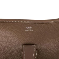 Hermes Evelyne III GM Etoupe Clemence Palladium Hardware Hermes Evelyne III GM Etoupe Clemence Palladium Hardware