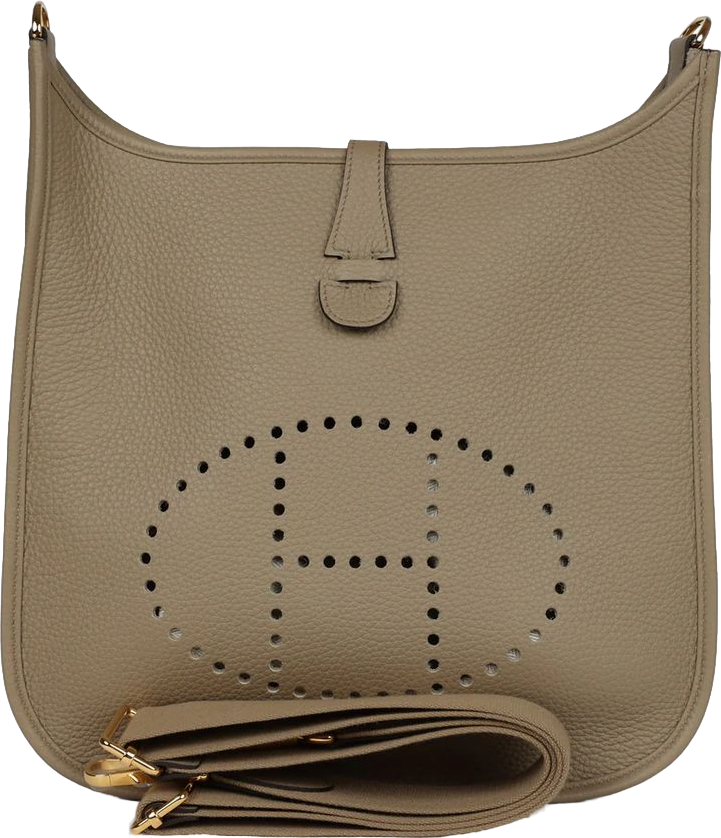 Hermes Evelyne III PM Beige Marfa Clemence Gold Hardware