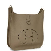 Hermes Evelyne III PM Beige Marfa Clemence Gold Hardware Hermes Evelyne III PM Beige Marfa Clemence Gold Hardware