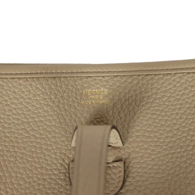 Hermes Evelyne III PM Beige Marfa Clemence Gold Hardware Hermes Evelyne III PM Beige Marfa Clemence Gold Hardware
