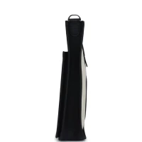 Hermes Evelyne III PM Black Clemence and Toile Palladium Hardware Hermes Evelyne III PM Black Clemence and Toile Palladium Hardware