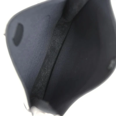 Hermes Evelyne III PM Black Clemence and Toile Palladium Hardware Hermes Evelyne III PM Black Clemence and Toile Palladium Hardware