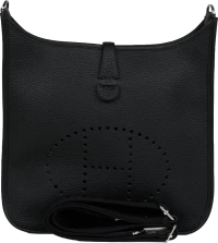 Hermes Evelyne III PM Black Clemence Palladium Hardware Hermes Evelyne III PM Black Clemence Palladium Hardware