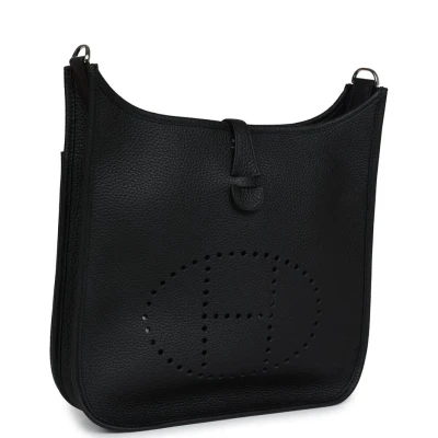 Hermes Evelyne III PM Black Clemence Palladium Hardware Hermes Evelyne III PM Black Clemence Palladium Hardware