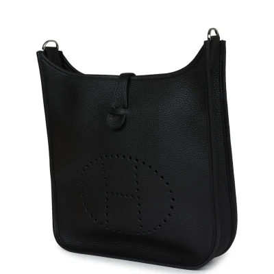 Hermes Evelyne III PM Black Clemence Palladium Hardware Hermes Evelyne III PM Black Clemence Palladium Hardware