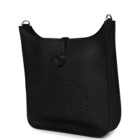 Hermes Evelyne III PM Black Clemence Palladium Hardware Hermes Evelyne III PM Black Clemence Palladium Hardware
