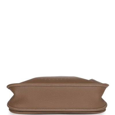 Hermes Evelyne III PM Etoupe Clemence Palladium Hardware