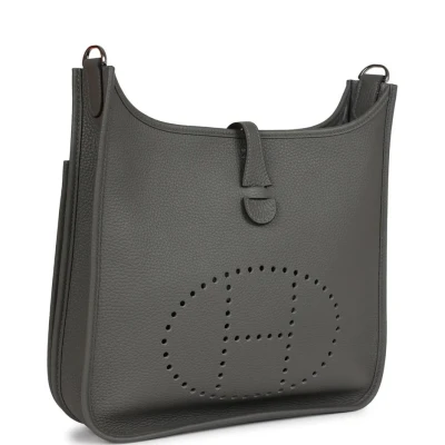 Hermes Evelyne III PM Gris Meyer Clemence Palladium Hardware Hermes Evelyne III PM Gris Meyer Clemence Palladium Hardware