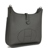 Hermes Evelyne III PM Gris Meyer Clemence Palladium Hardware Hermes Evelyne III PM Gris Meyer Clemence Palladium Hardware