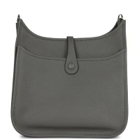 Hermes Evelyne III PM Gris Meyer Clemence Palladium Hardware Hermes Evelyne III PM Gris Meyer Clemence Palladium Hardware