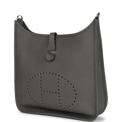 Hermes Evelyne III PM Gris Meyer Clemence Palladium Hardware Hermes Evelyne III PM Gris Meyer Clemence Palladium Hardware
