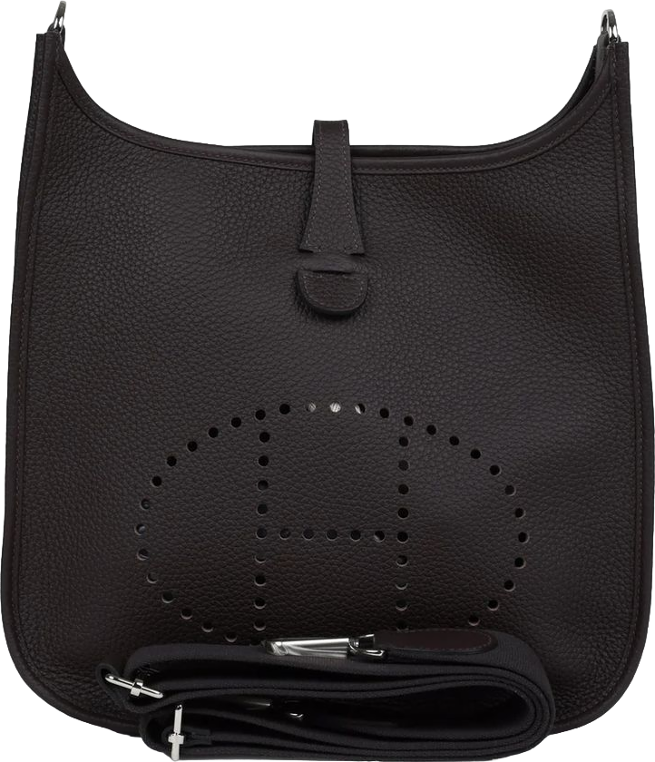 Hermes Evelyne III PM Macassar Clemence Palladium Hardware