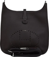 Hermes Evelyne III PM Macassar Clemence Palladium Hardware Hermes Evelyne III PM Macassar Clemence Palladium Hardware