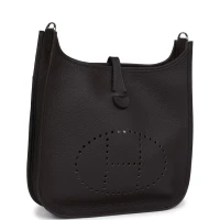 Hermes Evelyne III PM Macassar Clemence Palladium Hardware Hermes Evelyne III PM Macassar Clemence Palladium Hardware