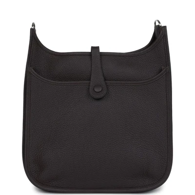Hermes Evelyne III PM Macassar Clemence Palladium Hardware Hermes Evelyne III PM Macassar Clemence Palladium Hardware