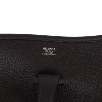 Hermes Evelyne III PM Macassar Clemence Palladium Hardware Hermes Evelyne III PM Macassar Clemence Palladium Hardware