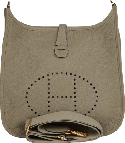Hermes Evelyne III PM Sage Clemence Gold Hardware Hermes Evelyne III PM Sage Clemence Gold Hardware