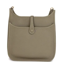 Hermes Evelyne III PM Sage Clemence Gold Hardware Hermes Evelyne III PM Sage Clemence Gold Hardware