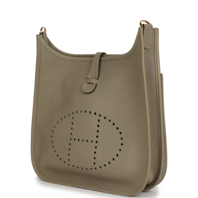 Hermes Evelyne III PM Sage Clemence Gold Hardware Hermes Evelyne III PM Sage Clemence Gold Hardware