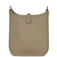 Hermes Evelyne TPM Beige Marfa Clemence Palladium Hardware