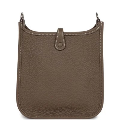 Hermes Evelyne TPM Etoupe Clemence Palladium Hardware Hermes Evelyne TPM Etoupe Clemence Palladium Hardware
