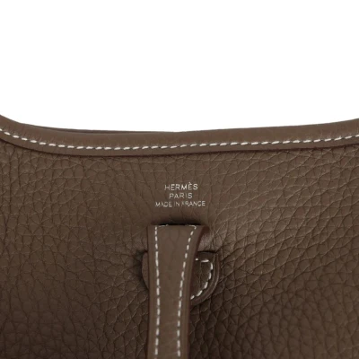 Hermes Evelyne TPM Etoupe Clemence Palladium Hardware Hermes Evelyne TPM Etoupe Clemence Palladium Hardware