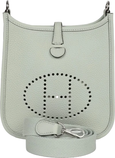Hermes Evelyne TPM Gris Neve Clemence Palladium Hardware Hermes Evelyne TPM Gris Neve Clemence Palladium Hardware