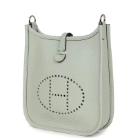 Hermes Evelyne TPM Gris Neve Clemence Palladium Hardware Hermes Evelyne TPM Gris Neve Clemence Palladium Hardware