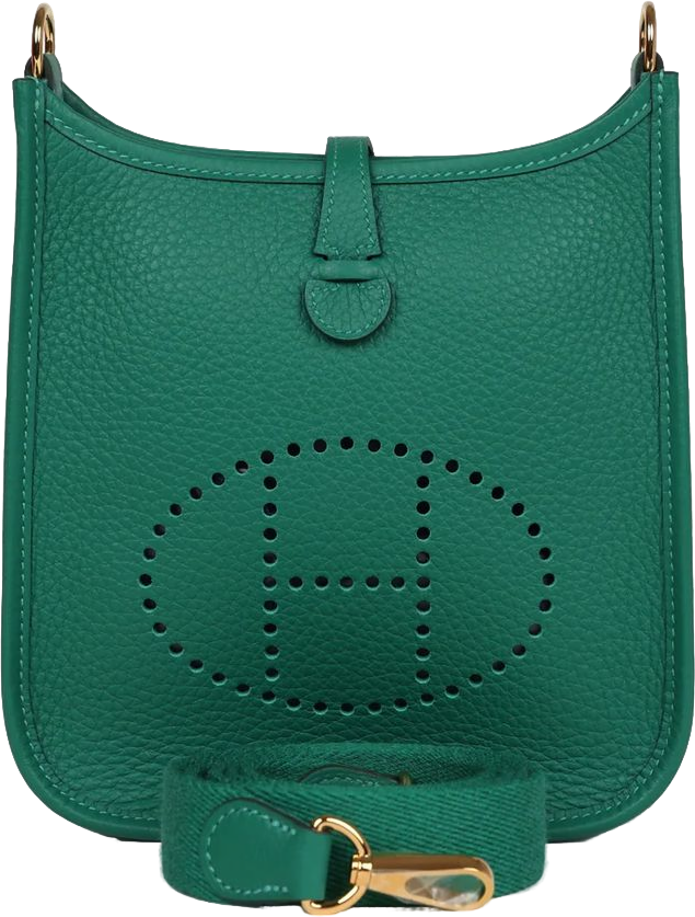 Hermes Evelyne TPM Vert Vertigo Clemence Gold Hardware