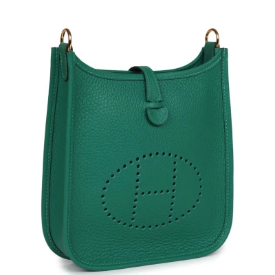 Hermes Evelyne TPM Vert Vertigo Clemence Gold Hardware Hermes Evelyne TPM Vert Vertigo Clemence Gold Hardware