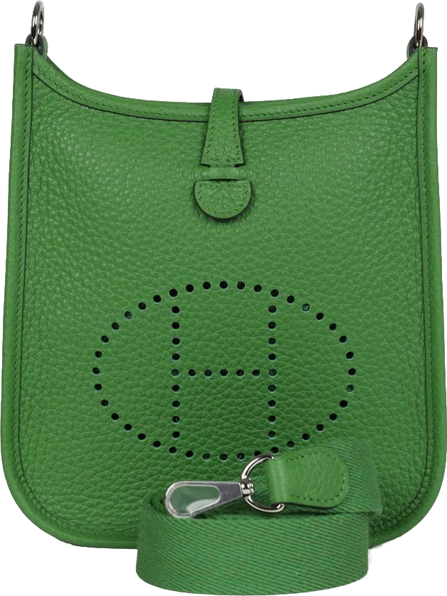 Hermes Evelyne TPM Vert Yucca Clemence Palladium Hardware