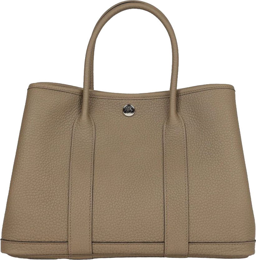 Hermes Garden Party 30 Beige Marfa Negonda Palladium Hardware