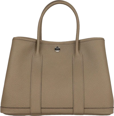Hermes Garden Party 30 Beige Marfa Negonda Palladium Hardware Hermes Garden Party 30 Beige Marfa Negonda Palladium Hardware