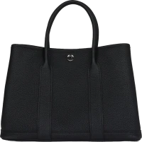 Hermes Garden Party 30 Black Negonda Palladium Hardware Hermes Garden Party 30 Black Negonda Palladium Hardware